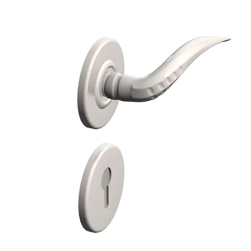 Door Handle 02 3D model_4