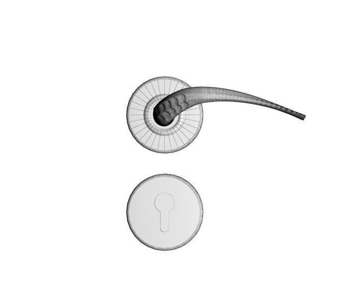 Door Handle 02 3D model_10