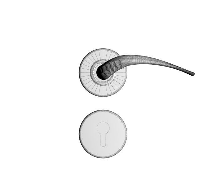 Door Handle 02 3D model_9