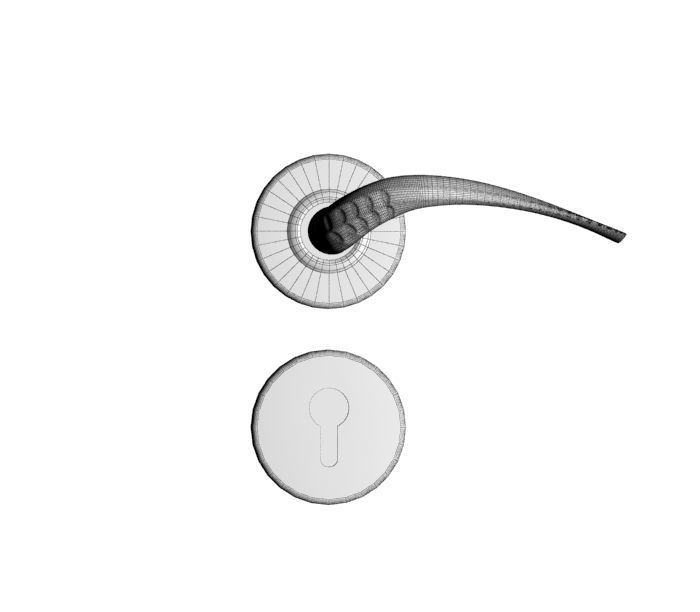 Door Handle 02 3D model_1