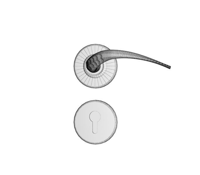 Door Handle 02 3D model_11