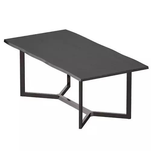Verge Black Live Edge Dining Tables Crate and Barrel