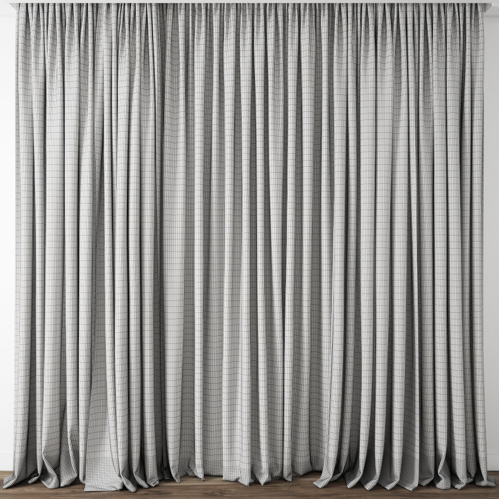 Curtain101 blackout curtains for living room 3D model_5
