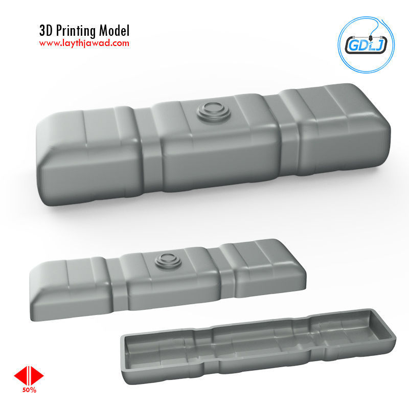 Vehicle Fuel Tank 3D print model_2