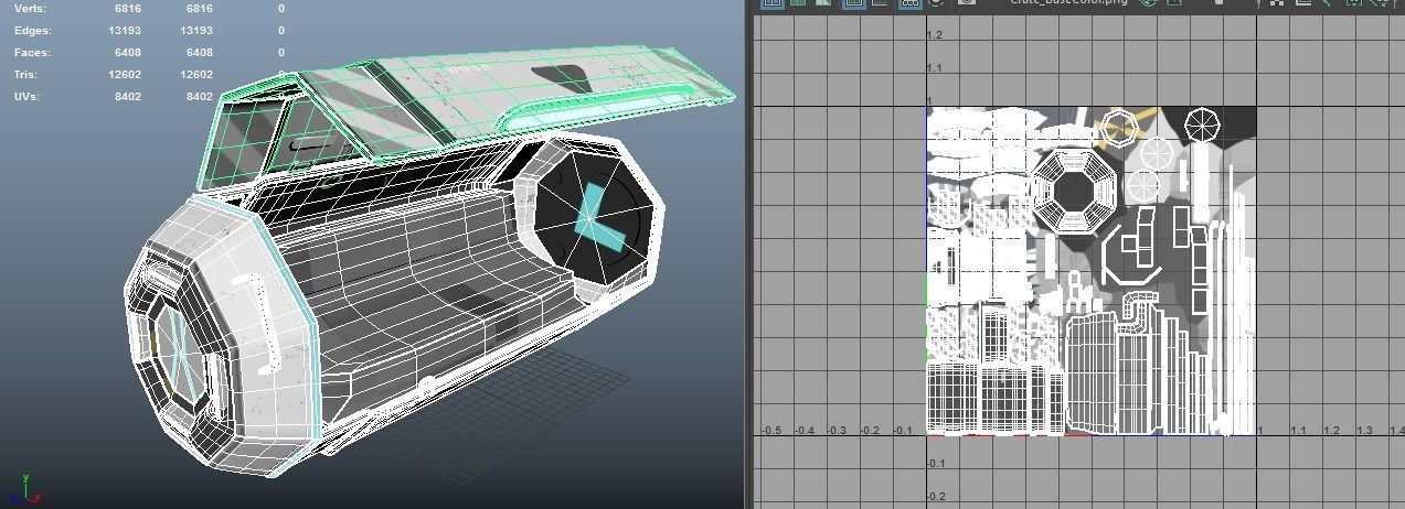 Scifi loot supplies crate Low-poly 3D model_20