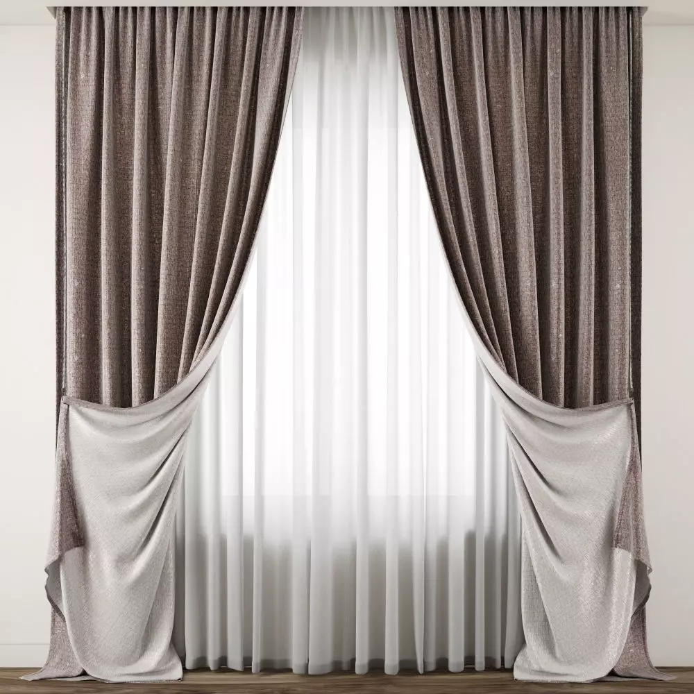 Curtain 105 3D model_0