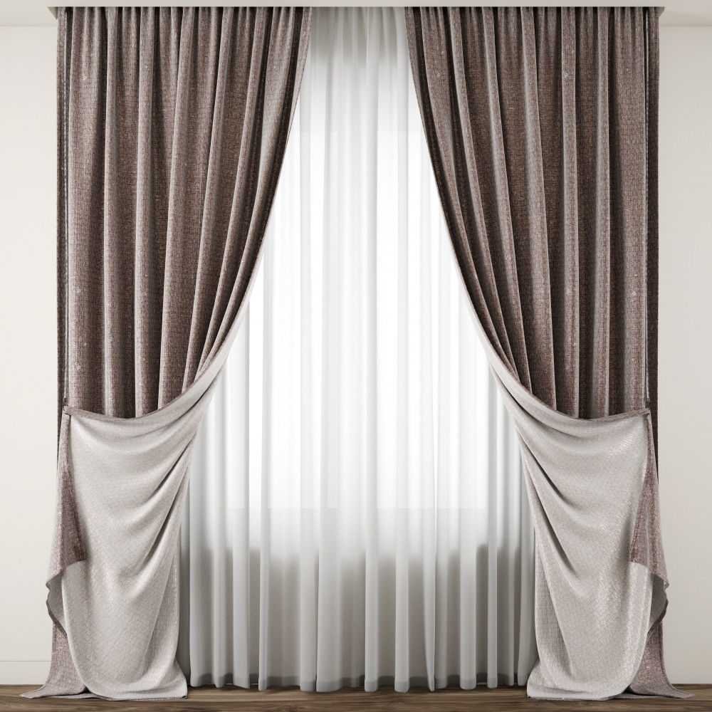 Curtain 105 3D model_3