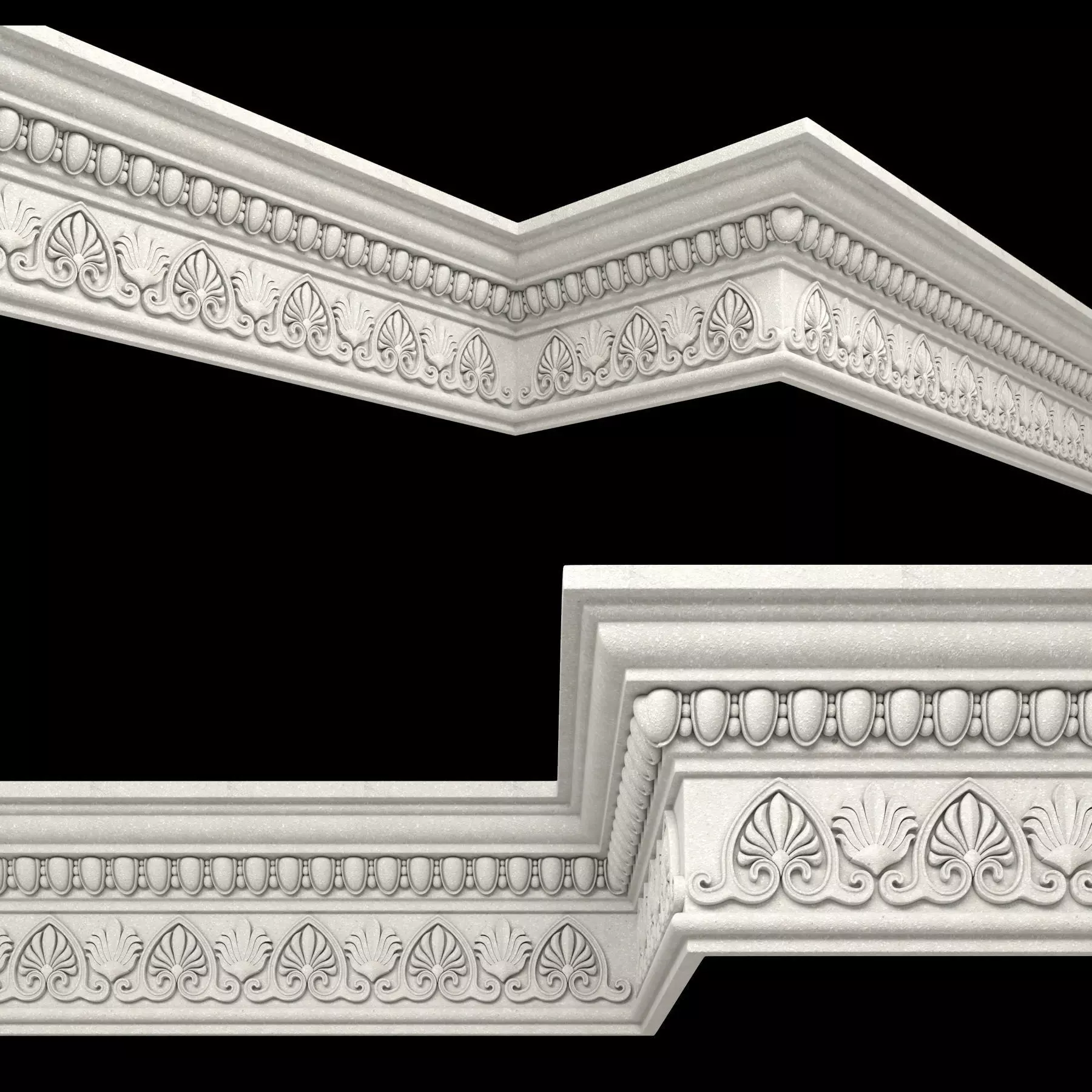 decor molding 7 Low-poly 3D model_0