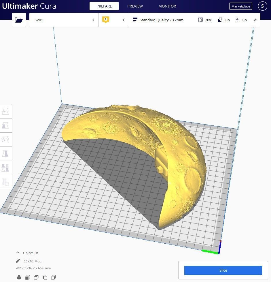 CUTE CHIBI SPACEMAN ON HALF MOON 3D PRINT MODEL 3D print model_11