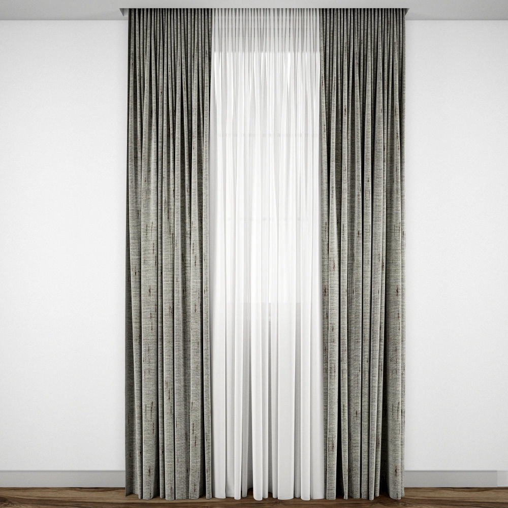 Curtain 108 3D model_4