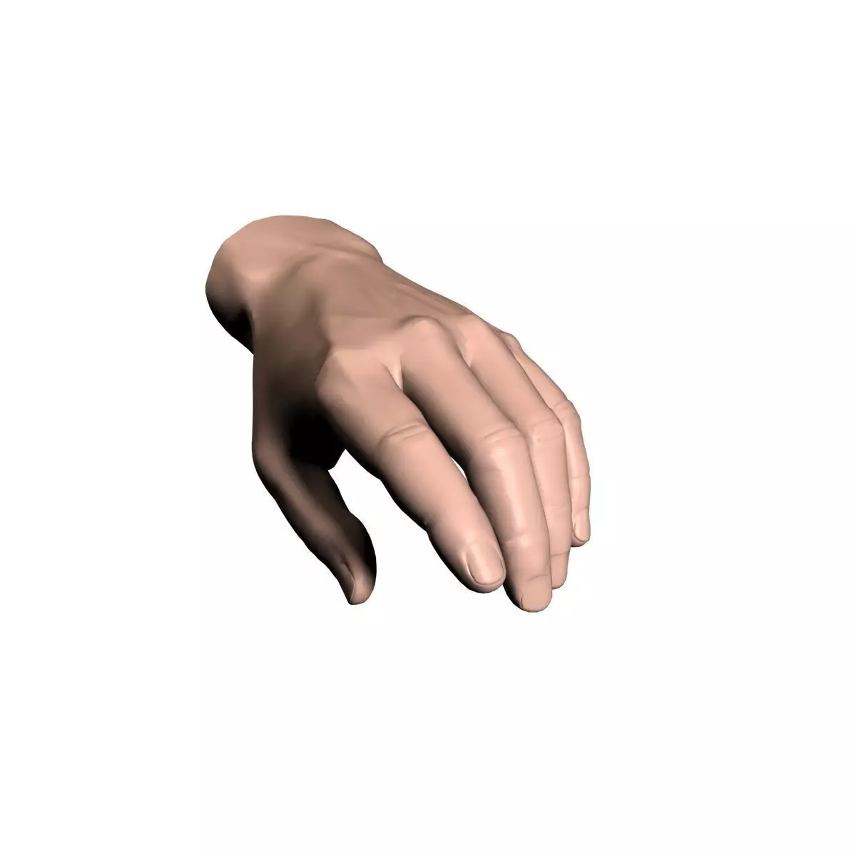 hand man 3D model_0