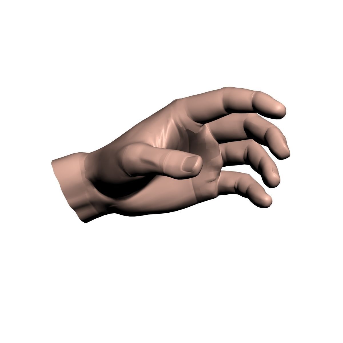 hand man 3D model_3