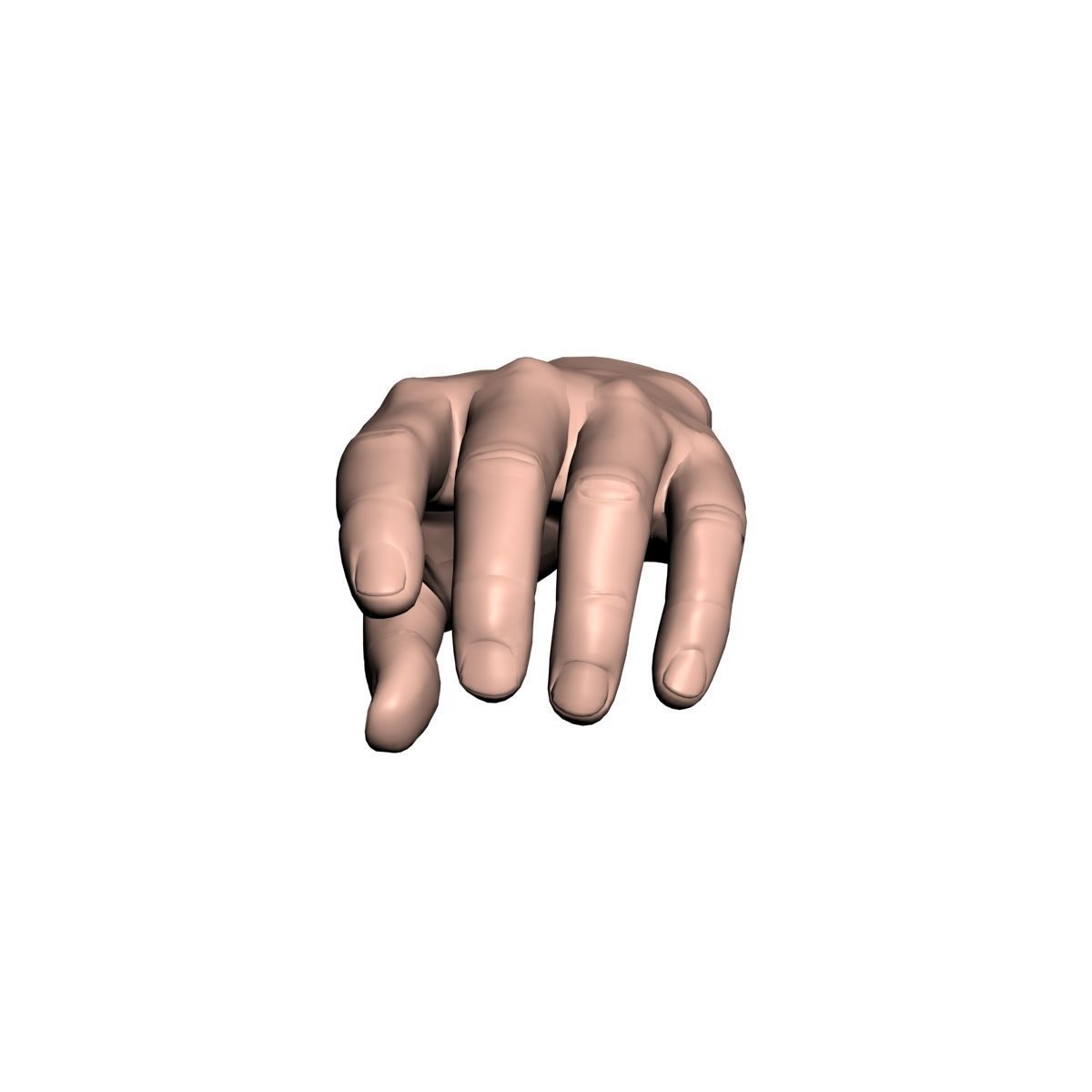 hand man 3D model_2