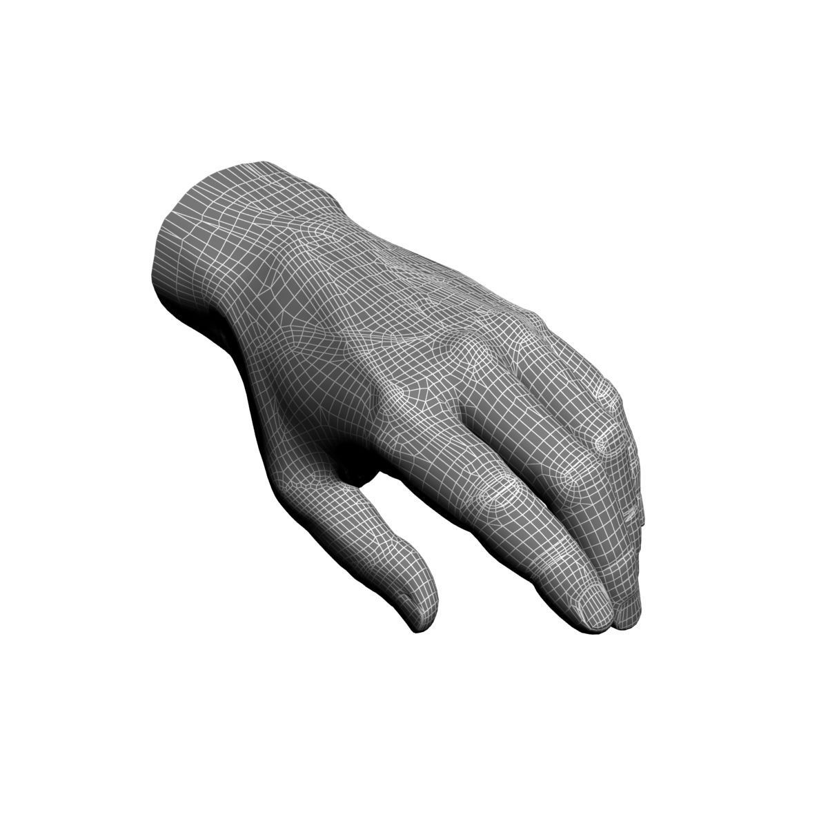 hand man 3D model_5
