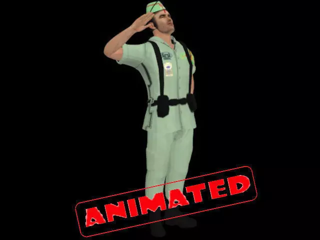 Spanish Legionnaires army Free 3D model