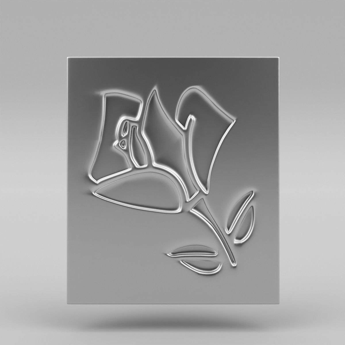 Lancome Logo 3D model_7