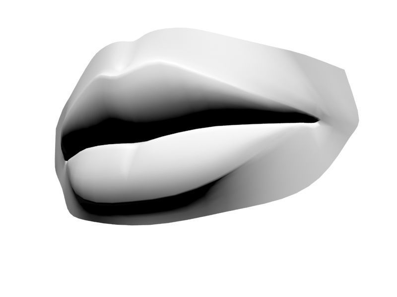 Woman Lips 001 3D model_41