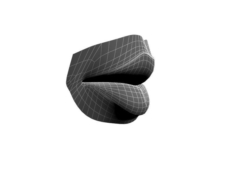 Woman Lips 001 3D model_22
