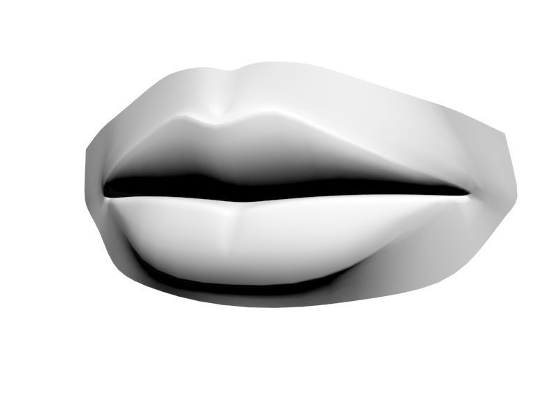 Woman Lips 001 3D model_38