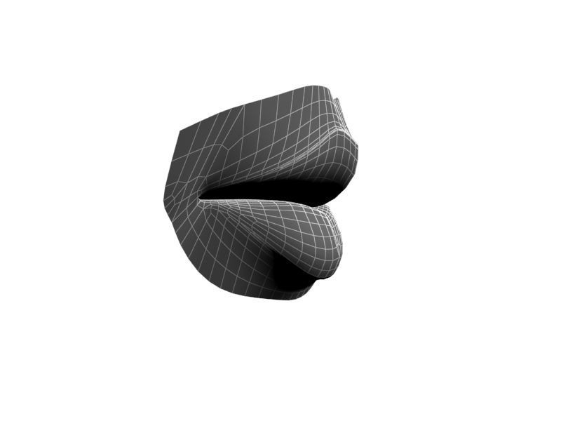 Woman Lips 001 3D model_21