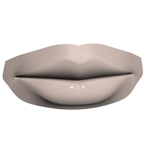 Woman Lips 001 3D model