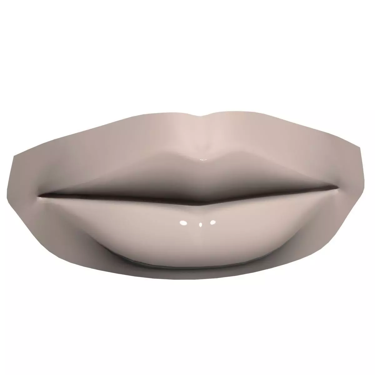 Woman Lips 001 3D model_0