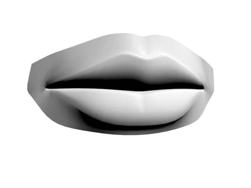 Woman Lips 001 3D model_36