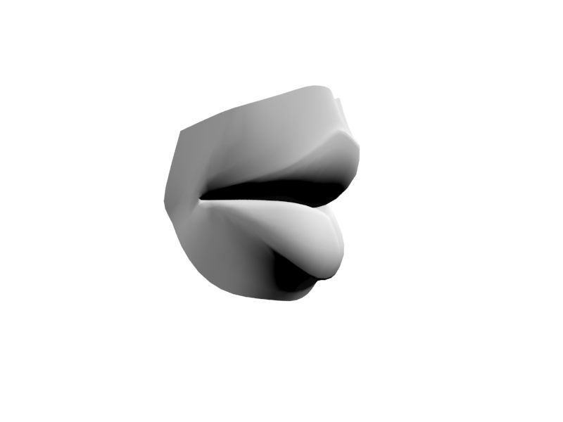 Woman Lips 001 3D model_32