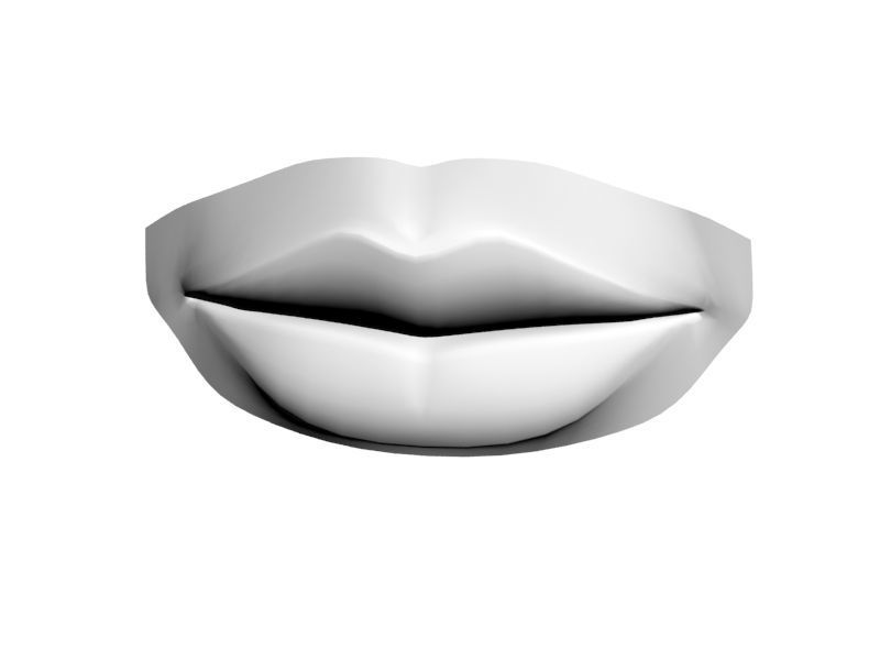 Woman Lips 001 3D model_42