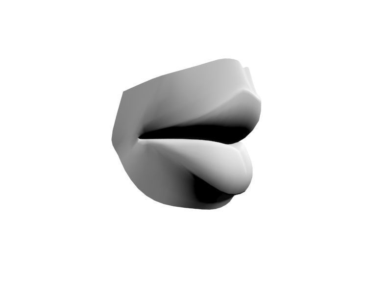 Woman Lips 001 3D model_33