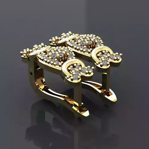 Y84- Diamond earring