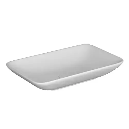 TableTop WashBasin in rounded rectangle shape Modeled in 3ds max