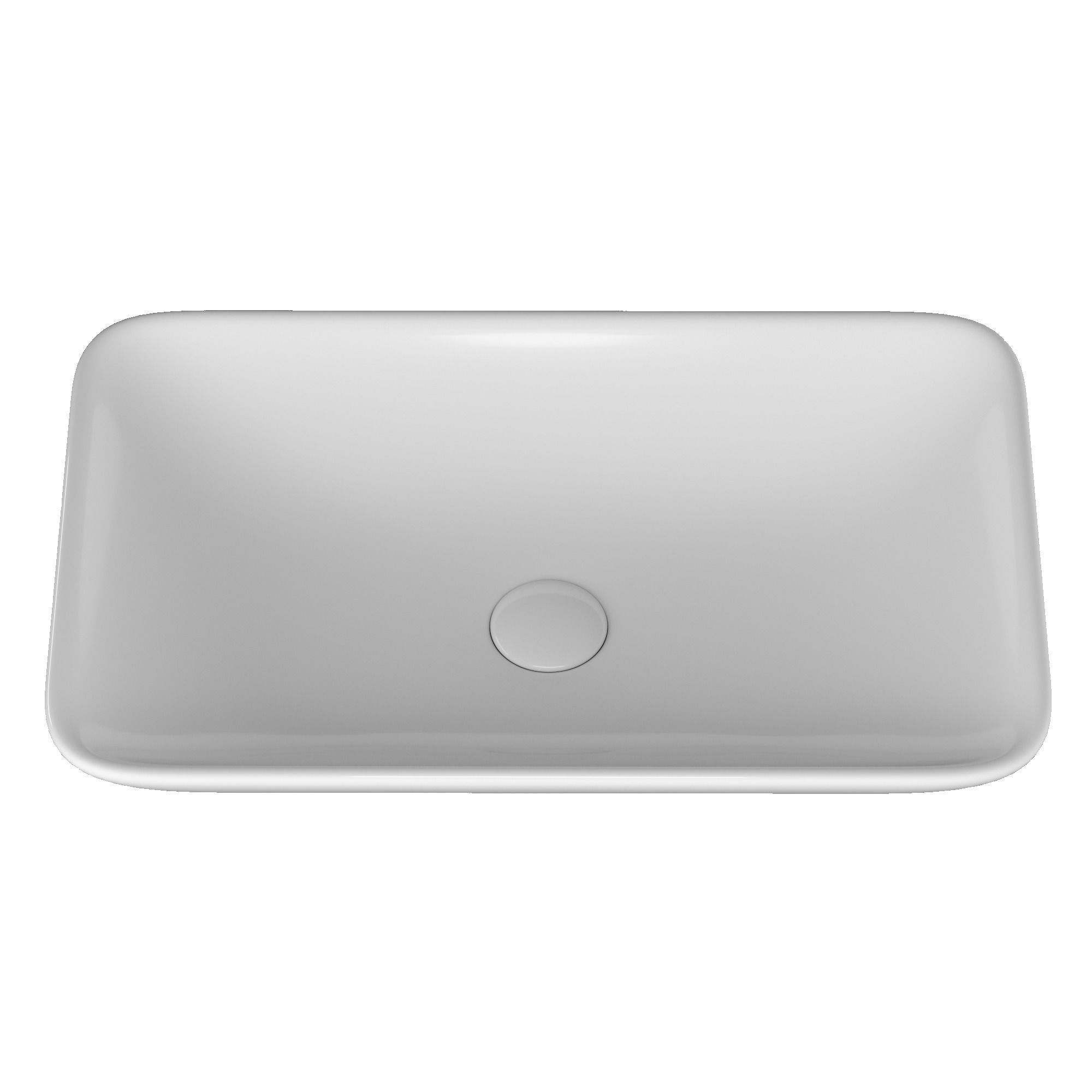 TableTop WashBasin in rounded rectangle shape Modeled in 3ds max 3D model_4
