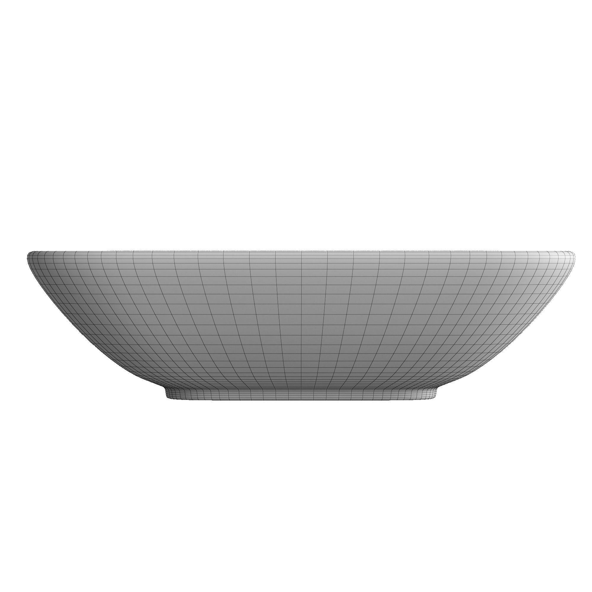 TableTop WashBasin in rounded rectangle shape Modeled in 3ds max 3D model_7