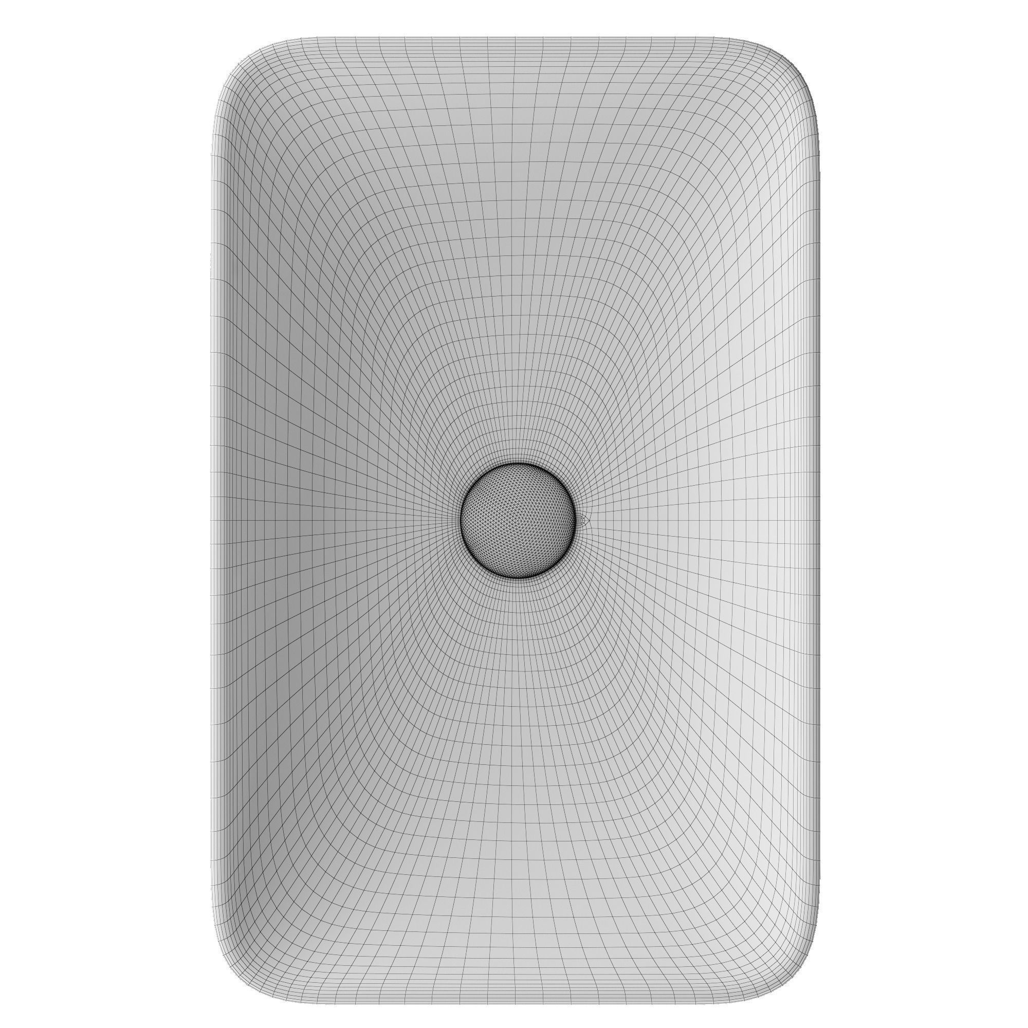 TableTop WashBasin in rounded rectangle shape Modeled in 3ds max 3D model_8