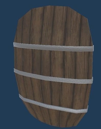 Shield wooden barrel Free 3D model