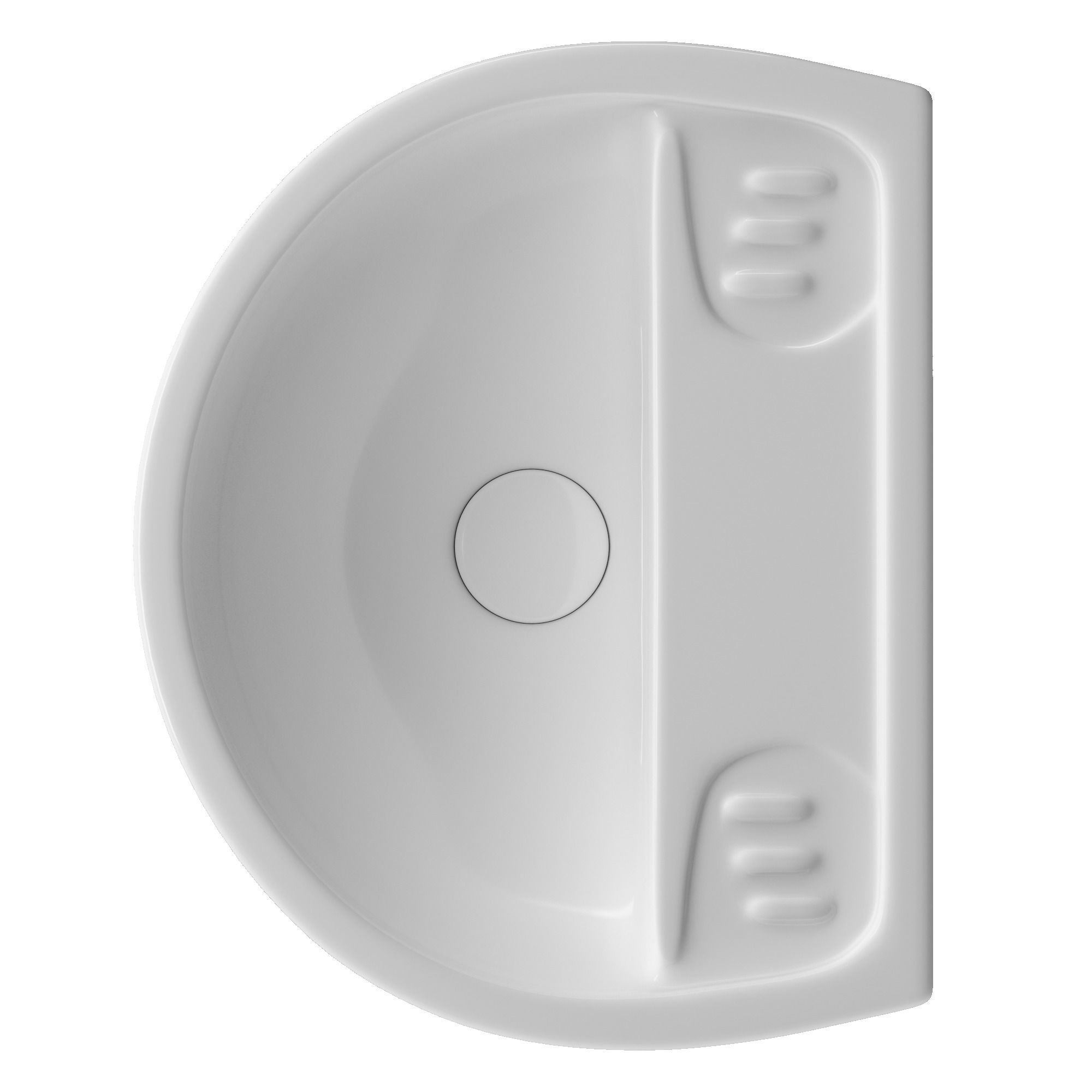 TableTop WashBasin in semi circle shape Modeled in 3ds max 3D model_2