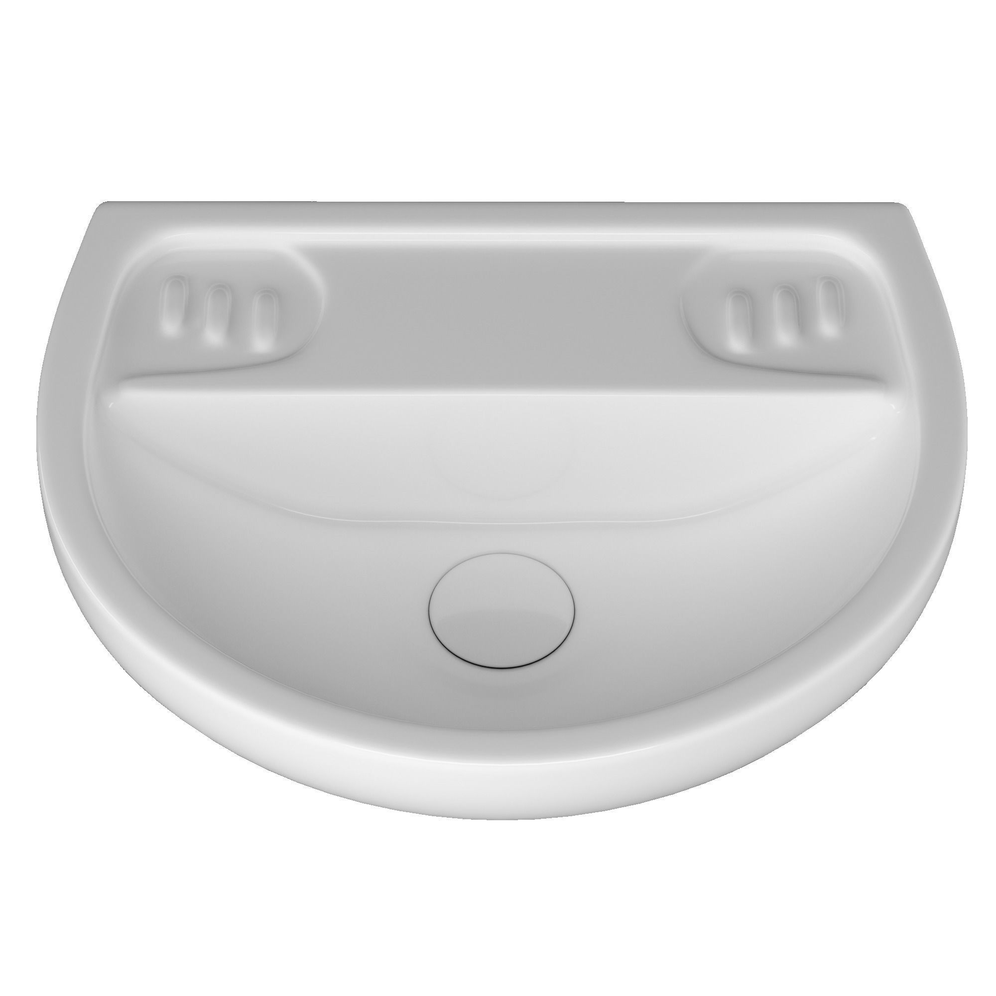 TableTop WashBasin in semi circle shape Modeled in 3ds max 3D model_4