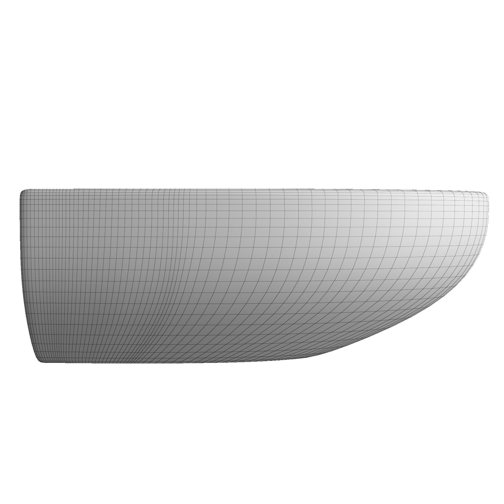 TableTop WashBasin in semi circle shape Modeled in 3ds max 3D model_7