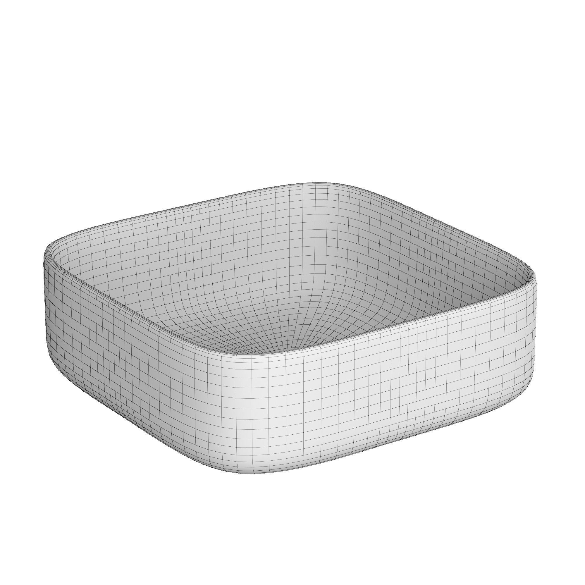 Table Top Wash Basin in Square shape Modeled in 3ds max 3D model_5