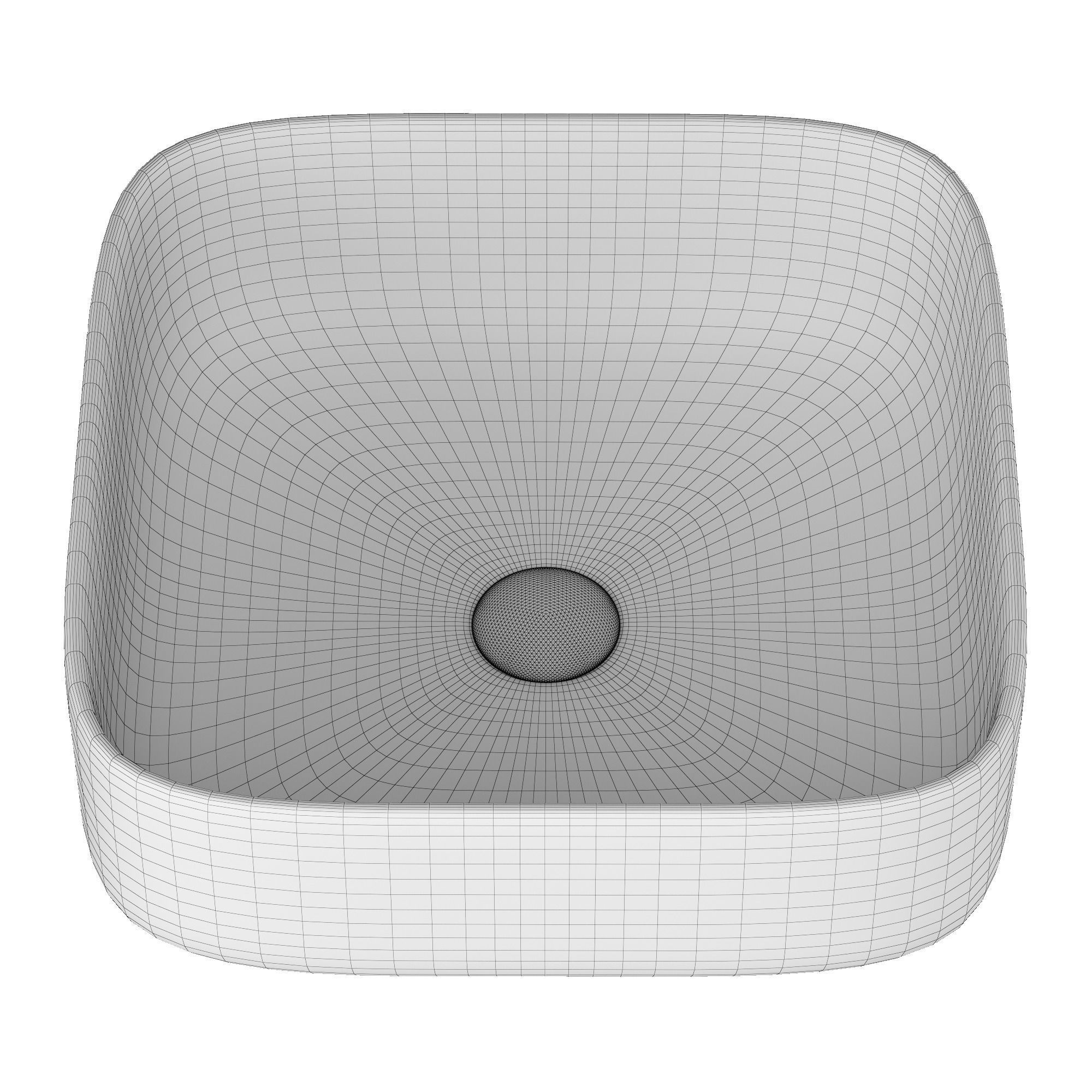 Table Top Wash Basin in Square shape Modeled in 3ds max 3D model_8