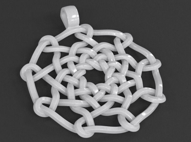 Celtic Knot Pendant 02 3D print model_5