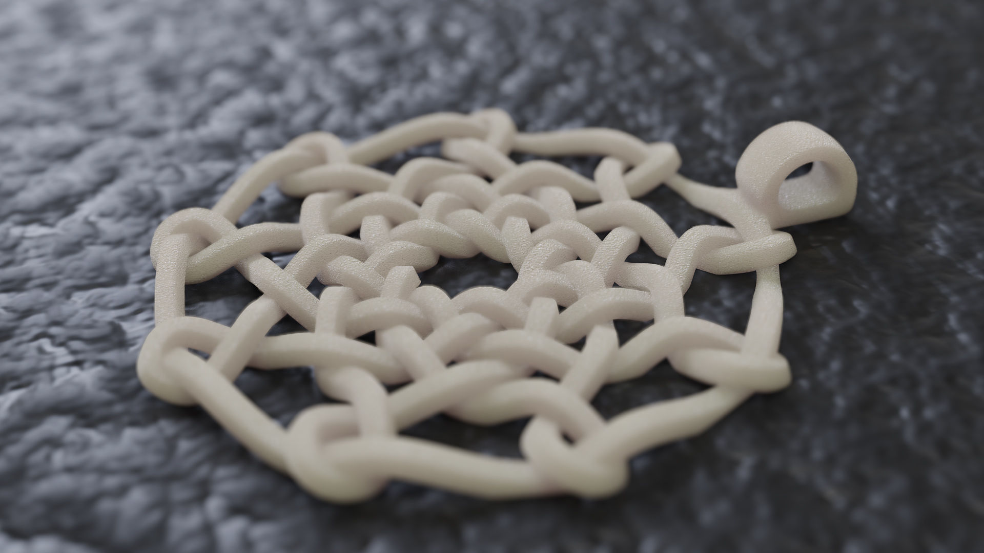 Celtic Knot Pendant 02 3D print model_2