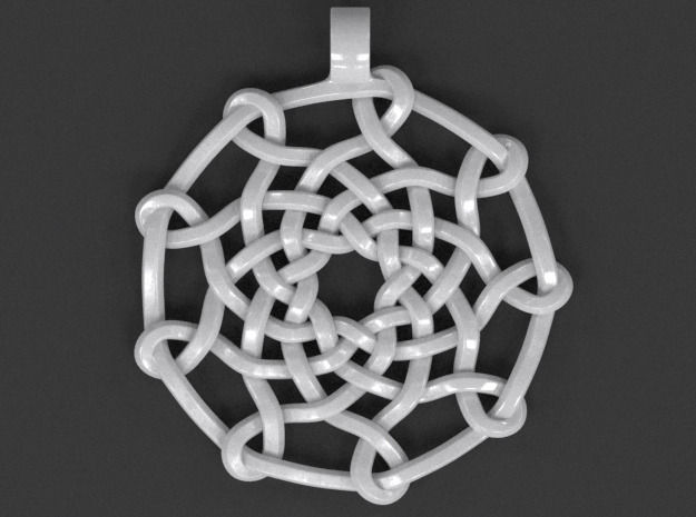 Celtic Knot Pendant 02 3D print model_7