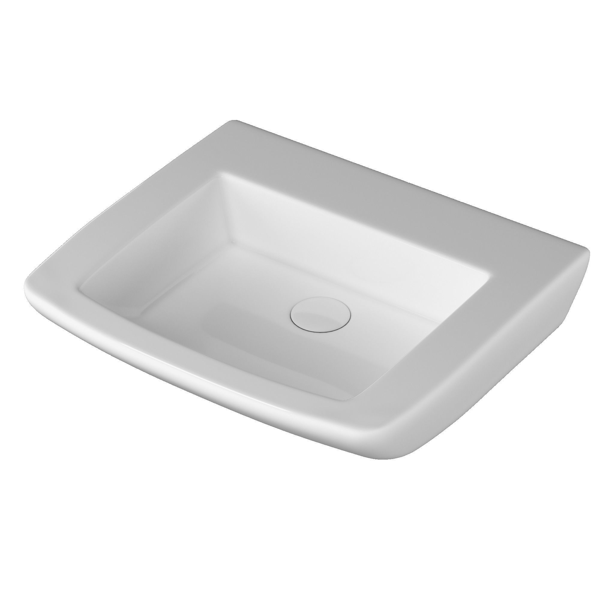 Table Top Wash Basin in rectangle shape Modeled in 3ds max 3D model_3