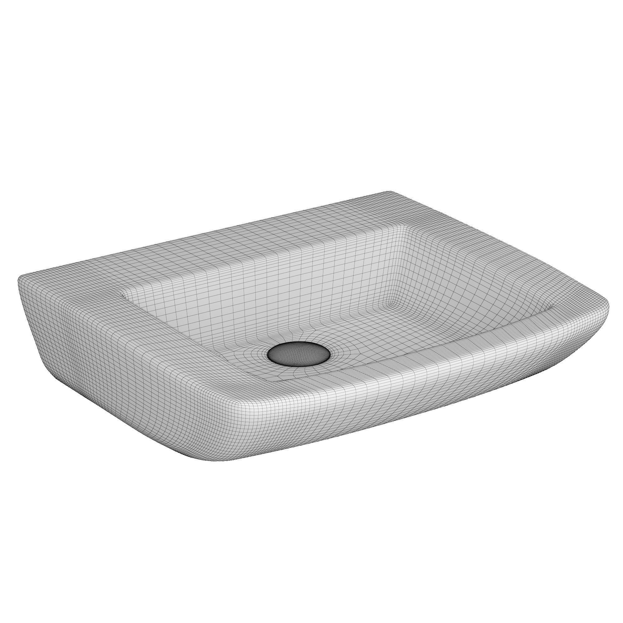 Table Top Wash Basin in rectangle shape Modeled in 3ds max 3D model_6