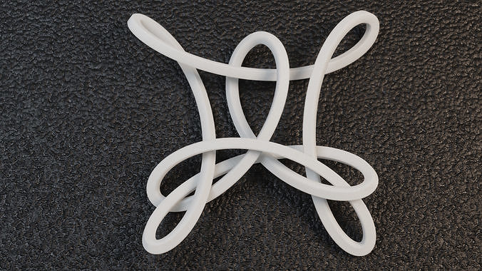 Clover Knot Pendant 3D print model