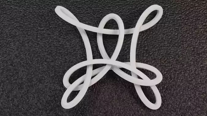 Clover Knot Pendant 3D print model
