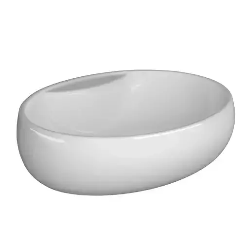 Table Top Wash Basin in Ellipse shape Modeled in 3ds max 