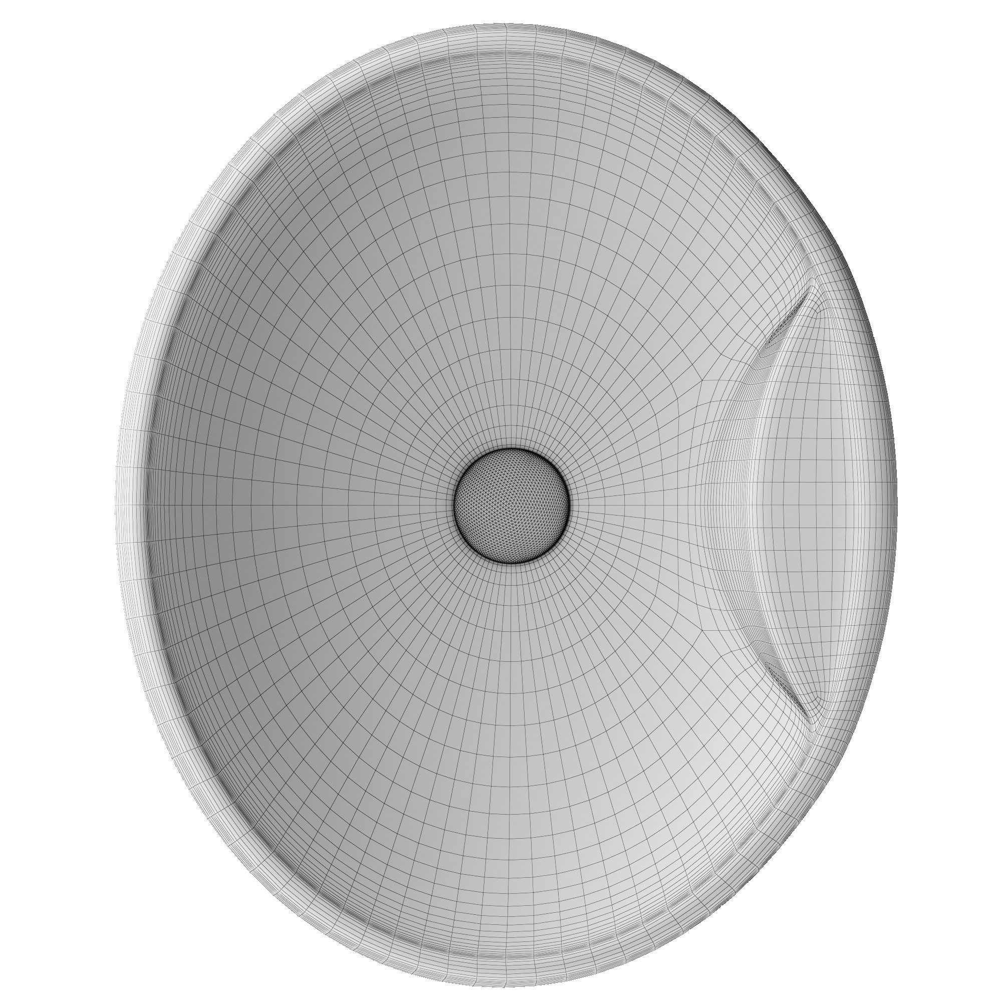 Table Top Wash Basin in Ellipse shape Modeled in 3ds max 3D model_8